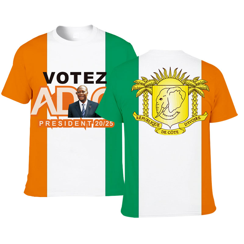 Ivory Coast Election Shirt 3D Full Printing-02