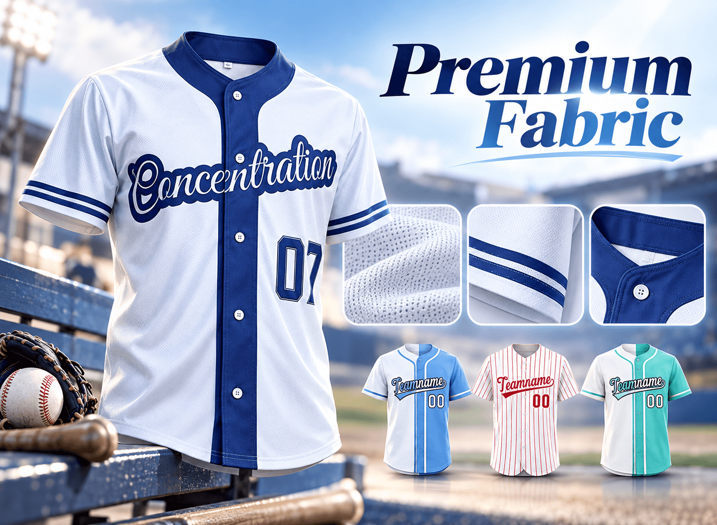 Custom Team Baseball Jerseys-1