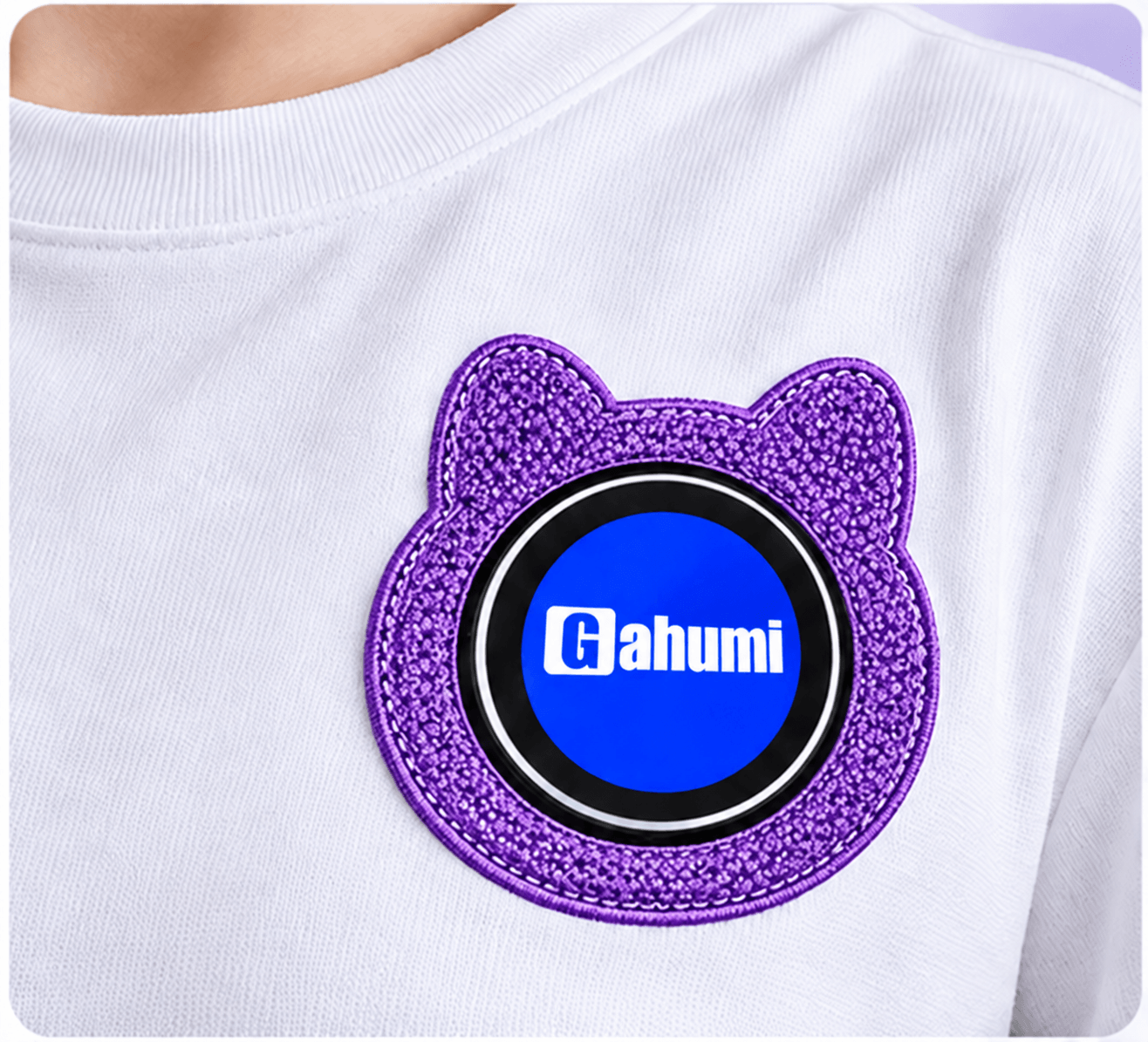 Custom-T-Shirt-with-LED-Badge-d1