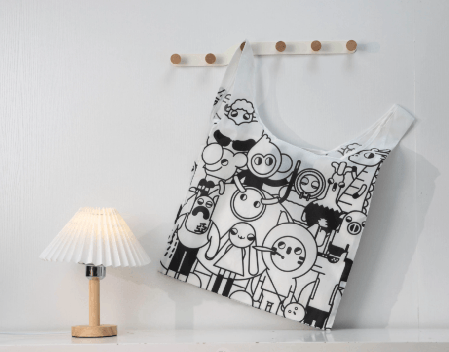 Custom canvas tote bag for order placement