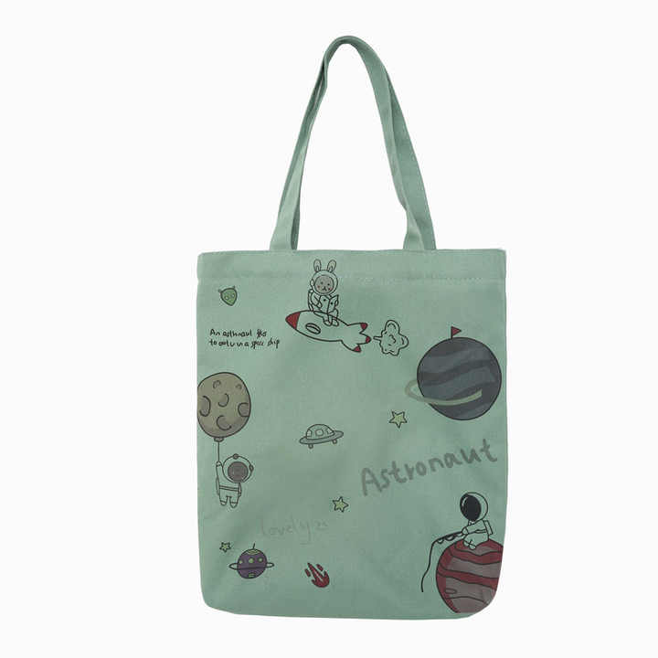 Cute Cartoon Personality Creative Custom Cotton Canvas Bag Reusable Shopping Bag