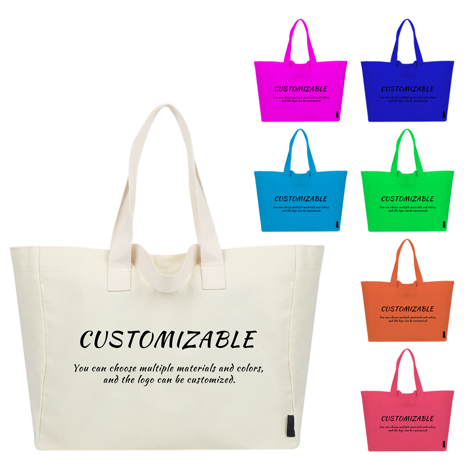 Custom Large Capacity Canvas Tote Bag