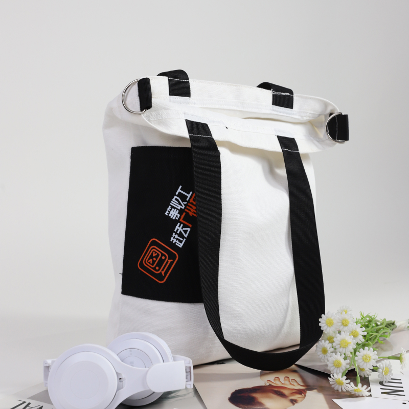 16OZ Cotton Sideless Bottomless Canvas Bag