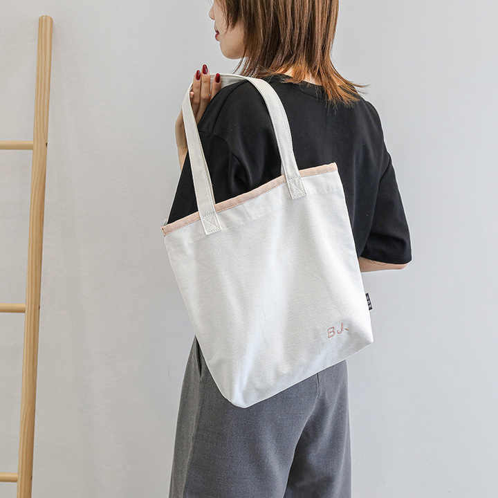 Factory Wholesale Custom Reusable Tote Plain Canvas Bag For Shopping