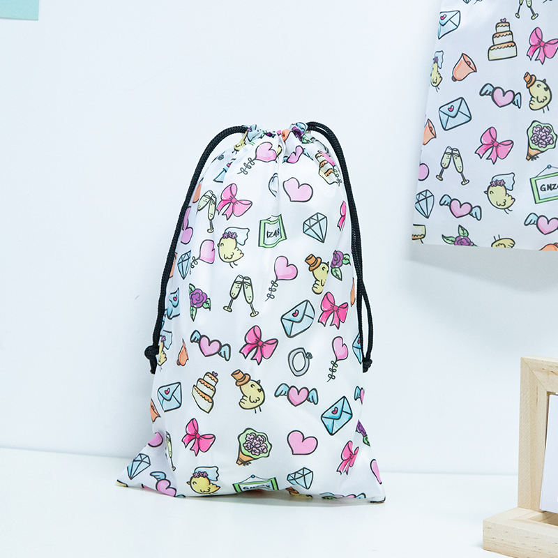 Creative Custom Environmental Polyester Drawstring Storage Bag
