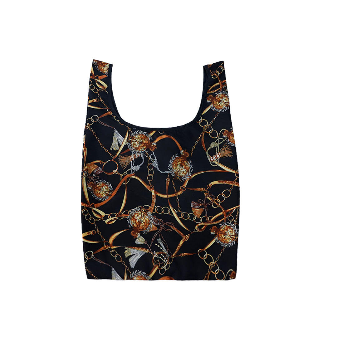Custom Daily Handbag Waterproof Recycle Polyester Nylon Folding Shopping Bag
