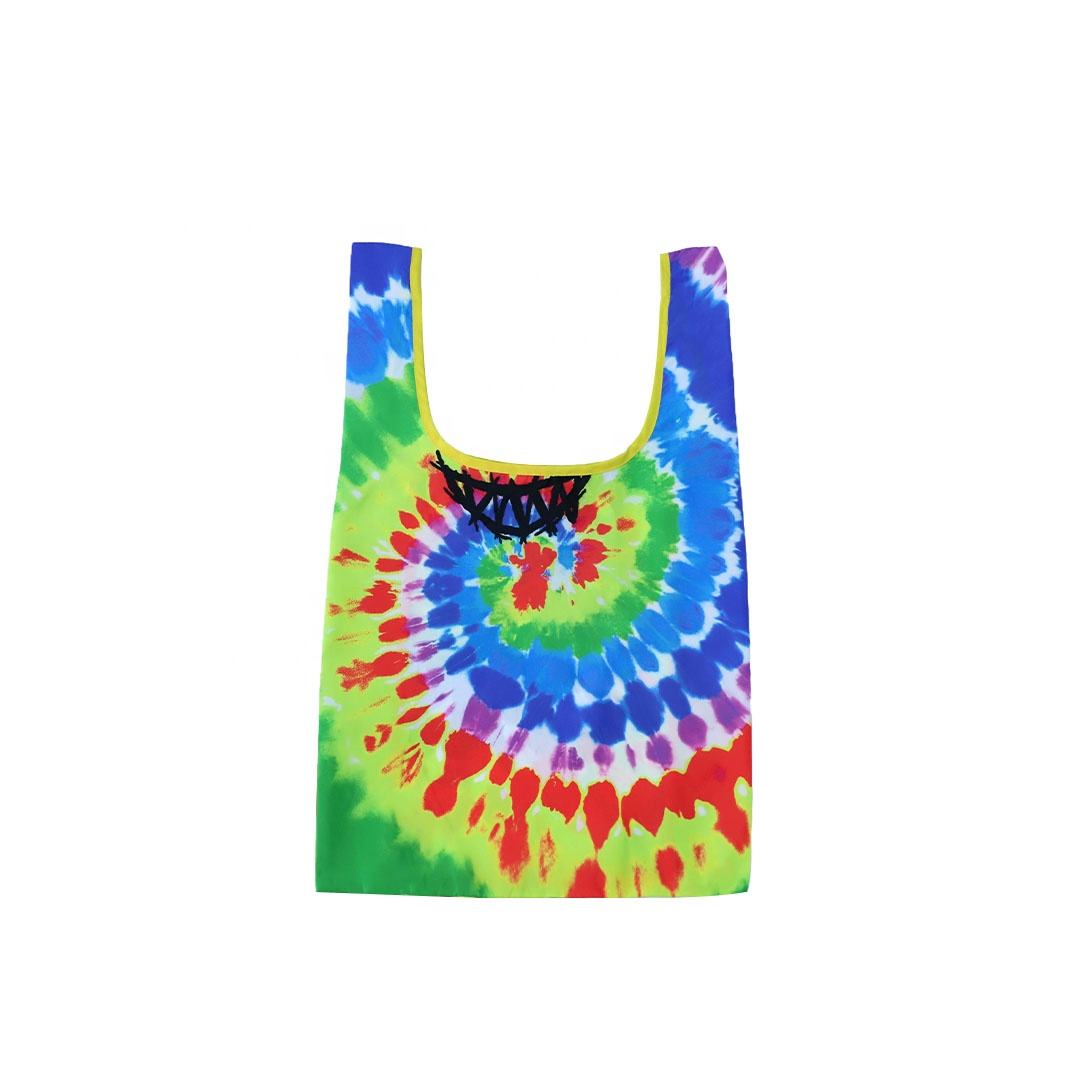 Custom Design Camouflage Eco-Friendly Waterproof Recycle Polyester Folding Shopping Bag