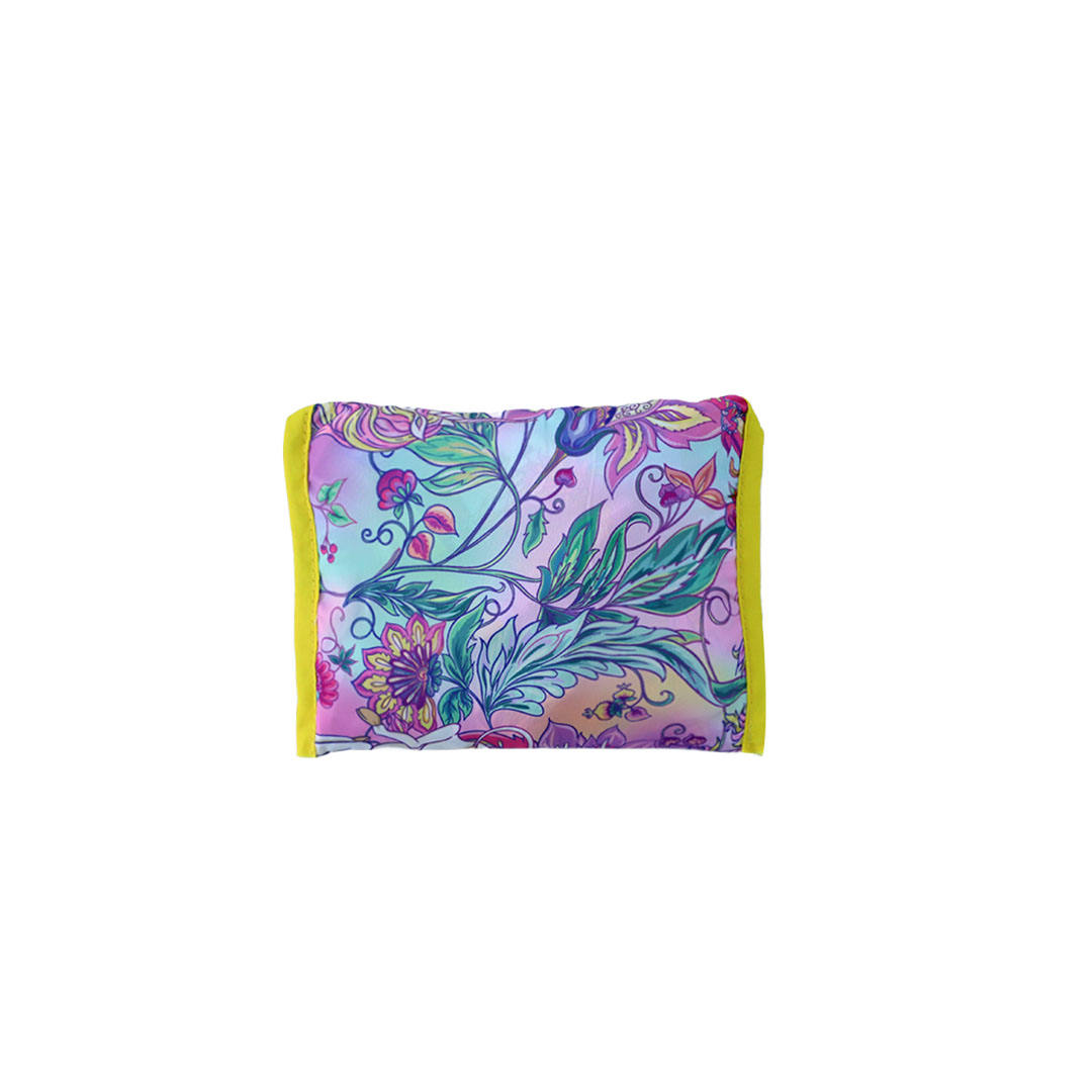 Promotional Eco Floral Print Polyester Foldable Tote Bags