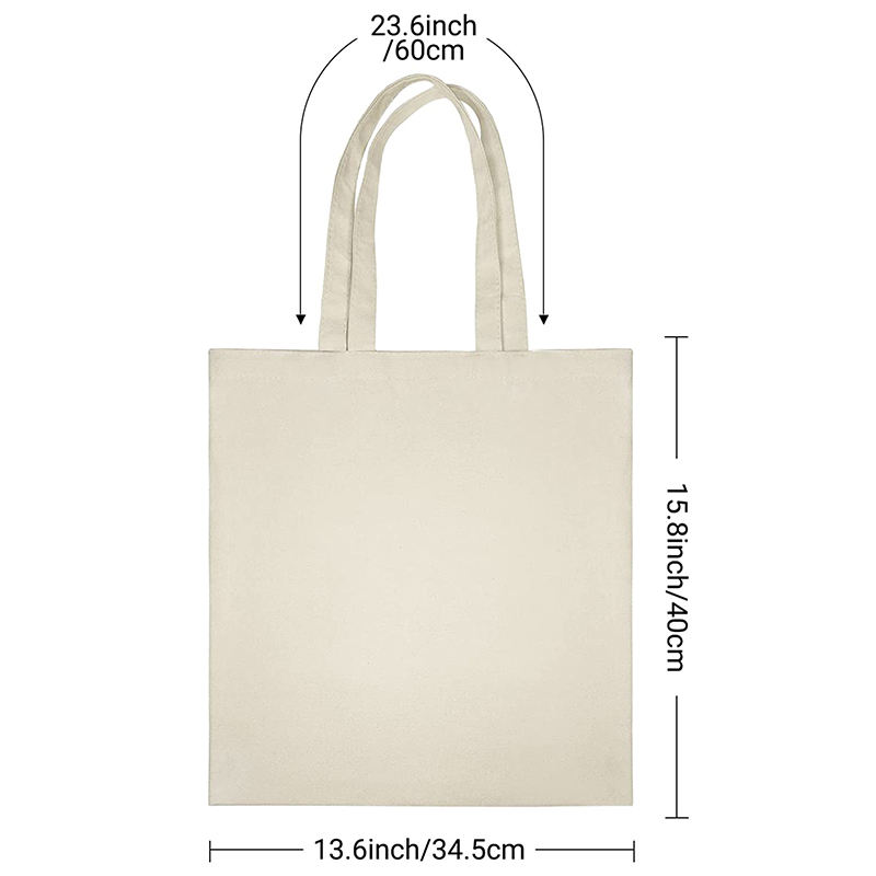 Wholesale Custom Blank Reusable Eco-Friendly Canvas Tote Bag For Shopping