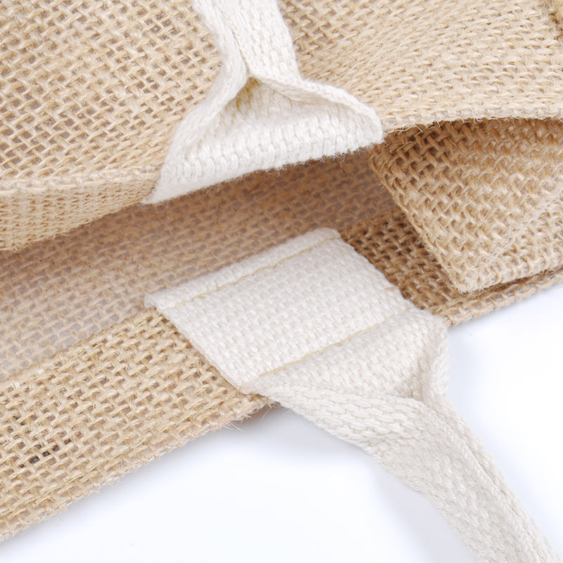 Waterproof Eco-Friendly Custom Jute Canvas Shopping Bag