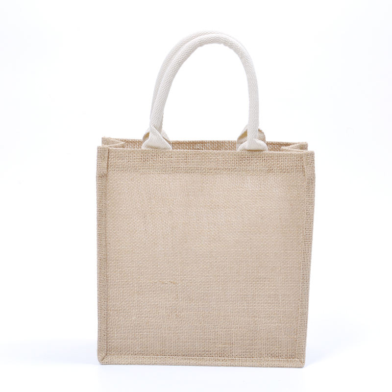 Waterproof Eco-Friendly Custom Jute Canvas Shopping Bag