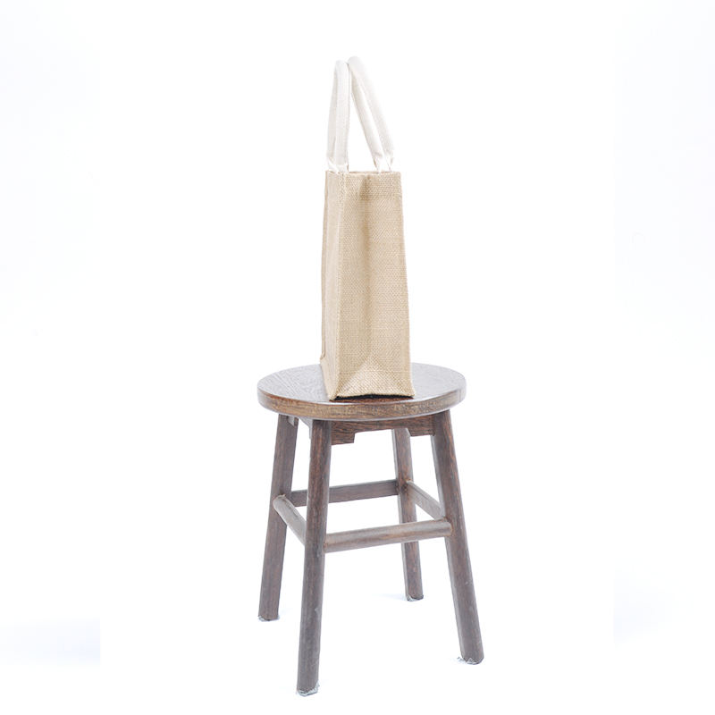 Waterproof Eco-Friendly Custom Jute Canvas Shopping Bag