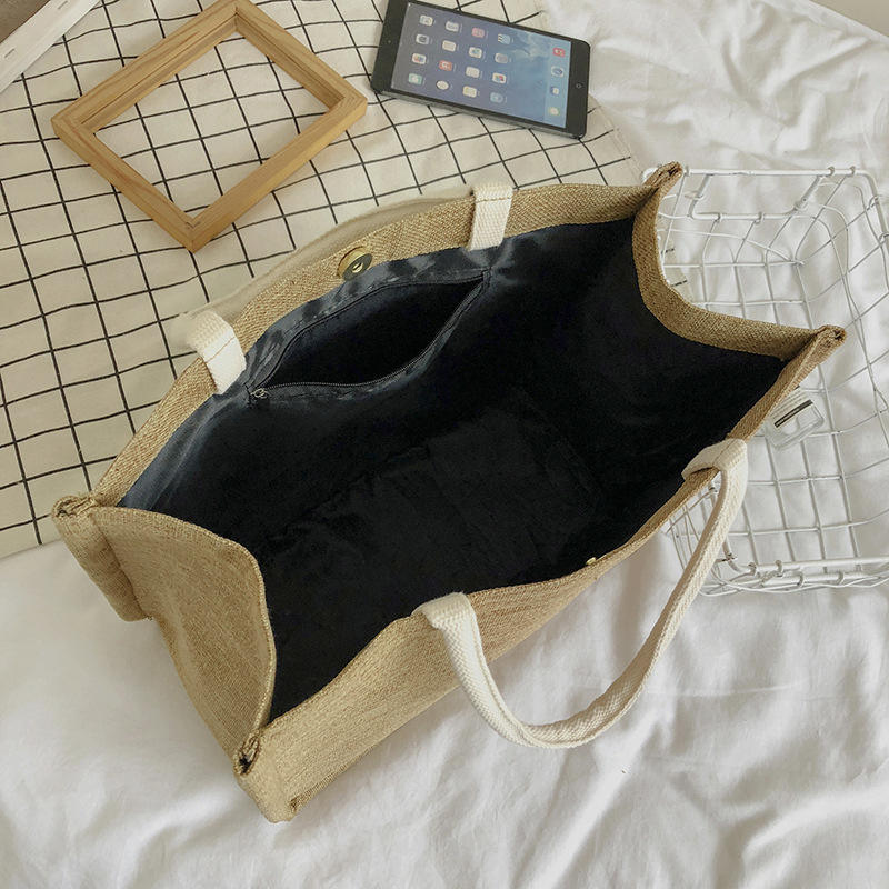 Creativity Custom Jute Tote Shopping Bags For Food