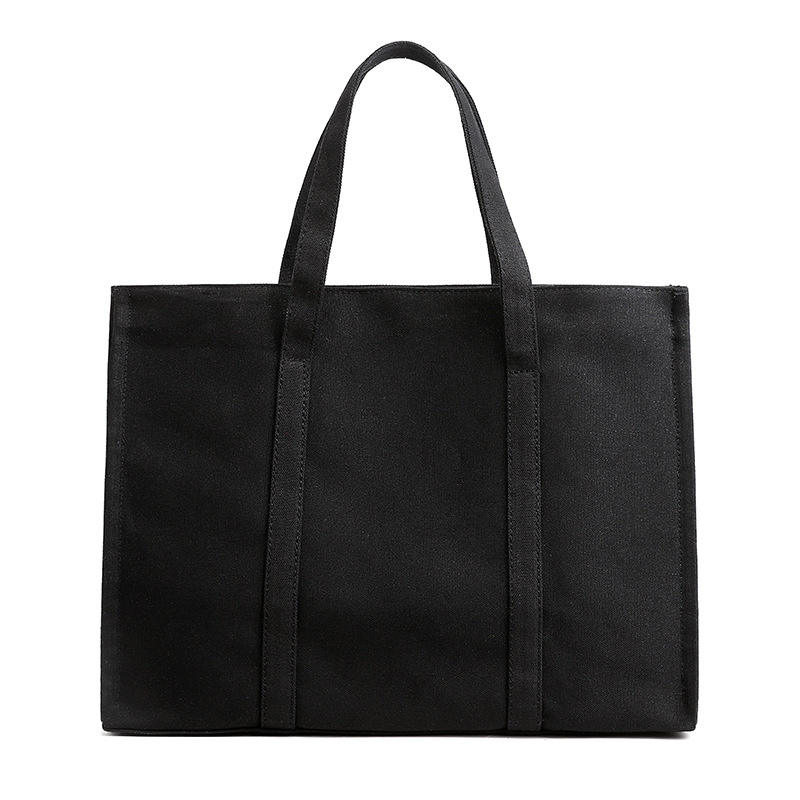 Simple Fashion Canvas Bag Large Capacity Custom Printed Logo Handbag Messenger Bag