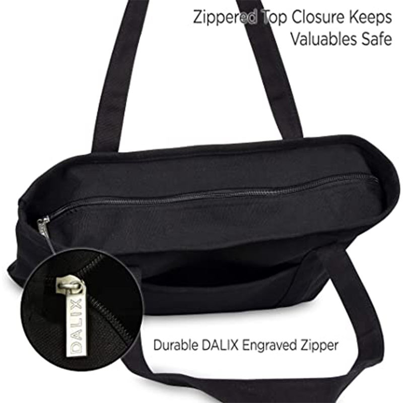 Factory Wholesale Solid Color Cotton Canvas Shopping Bags With Custom Logos