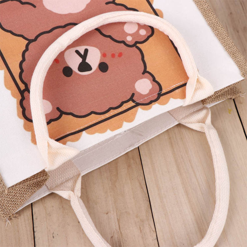 Factory Wholesale Custom Large Capacity Jute Tote Bags For Shopping