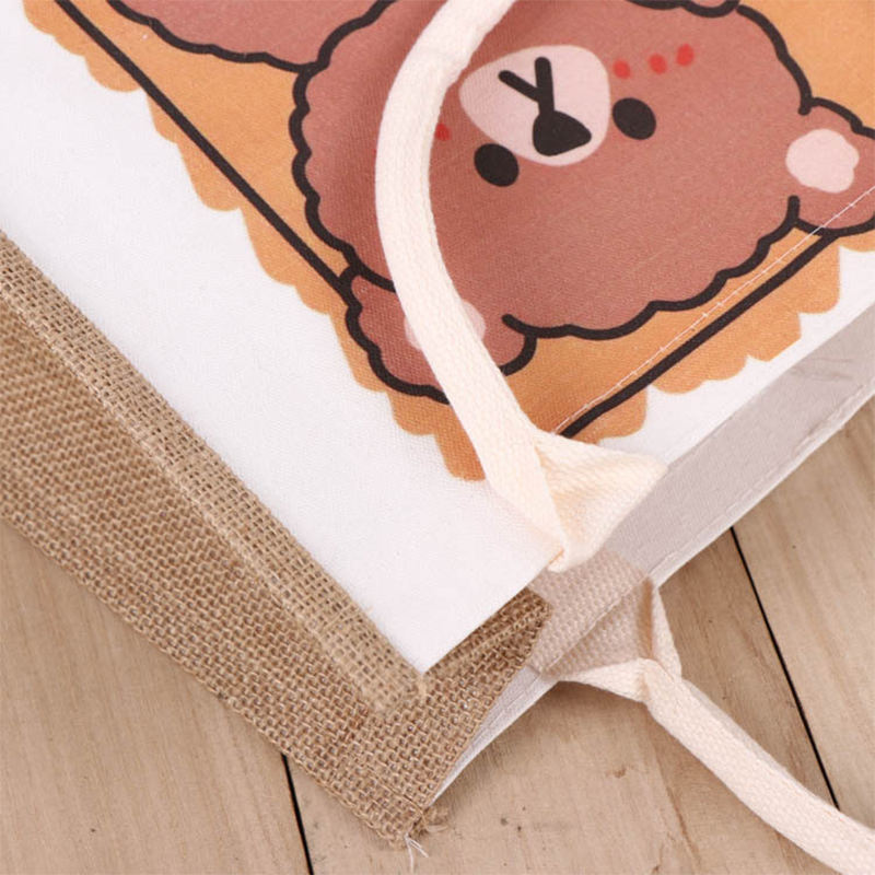Factory Wholesale Custom Large Capacity Jute Tote Bags For Shopping