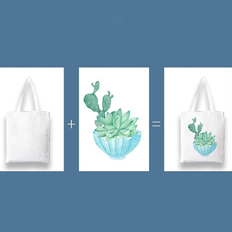 Sublimation Process Blank Canvas Tote Bag For Shopping Wholesale