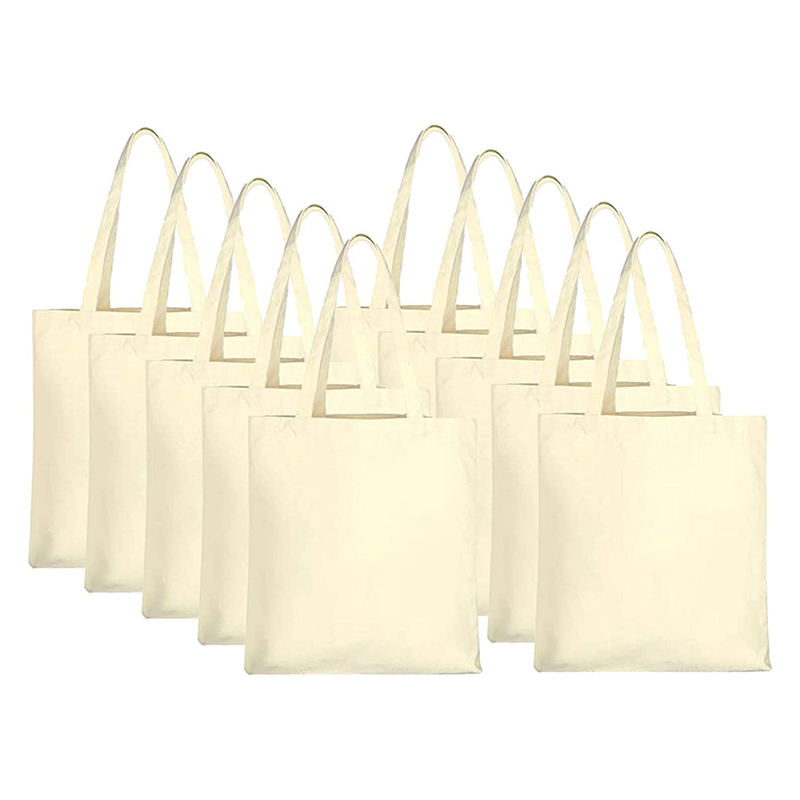 Sublimation Process Blank Canvas Tote Bag For Shopping Wholesale