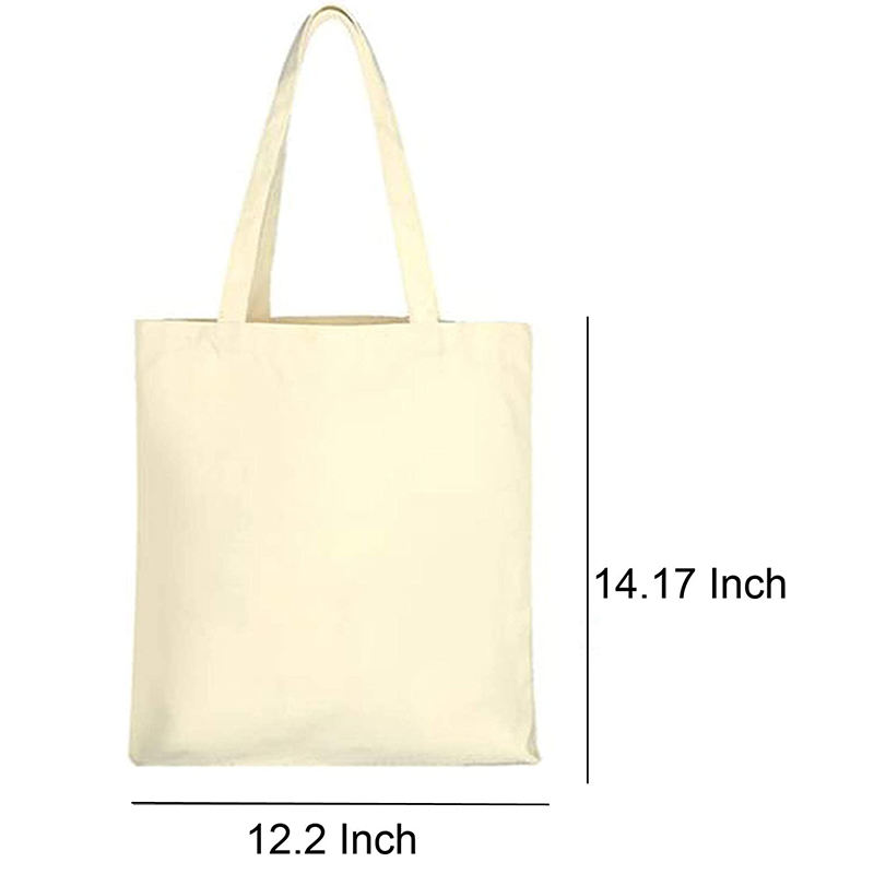 Sublimation Process Blank Canvas Tote Bag For Shopping Wholesale
