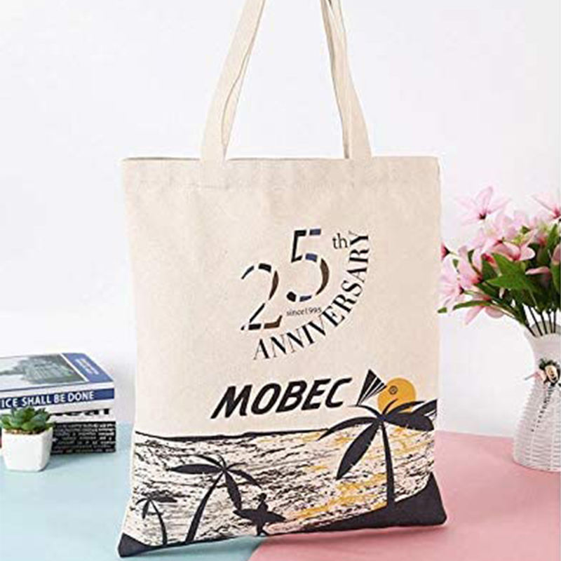 Sublimation Process Blank Canvas Tote Bag For Shopping Wholesale