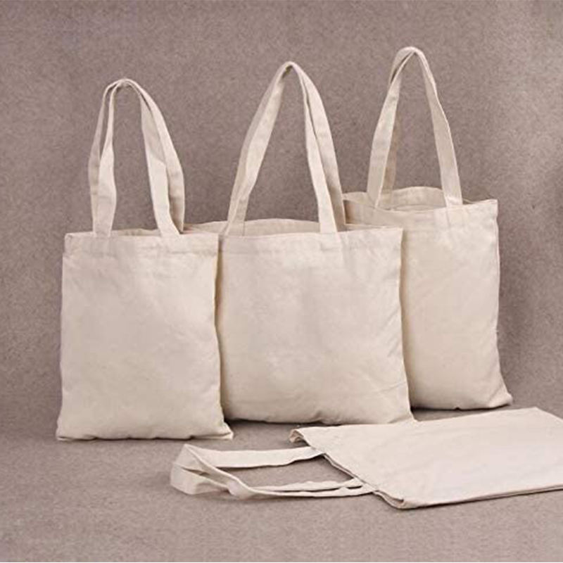 Sublimation Process Blank Canvas Tote Bag For Shopping Wholesale