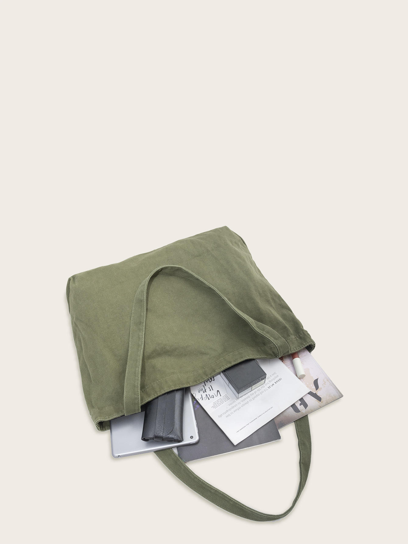 Wholesale Custom Logo Waterproof Canvas Bag Simple Leisure Shopping Bag