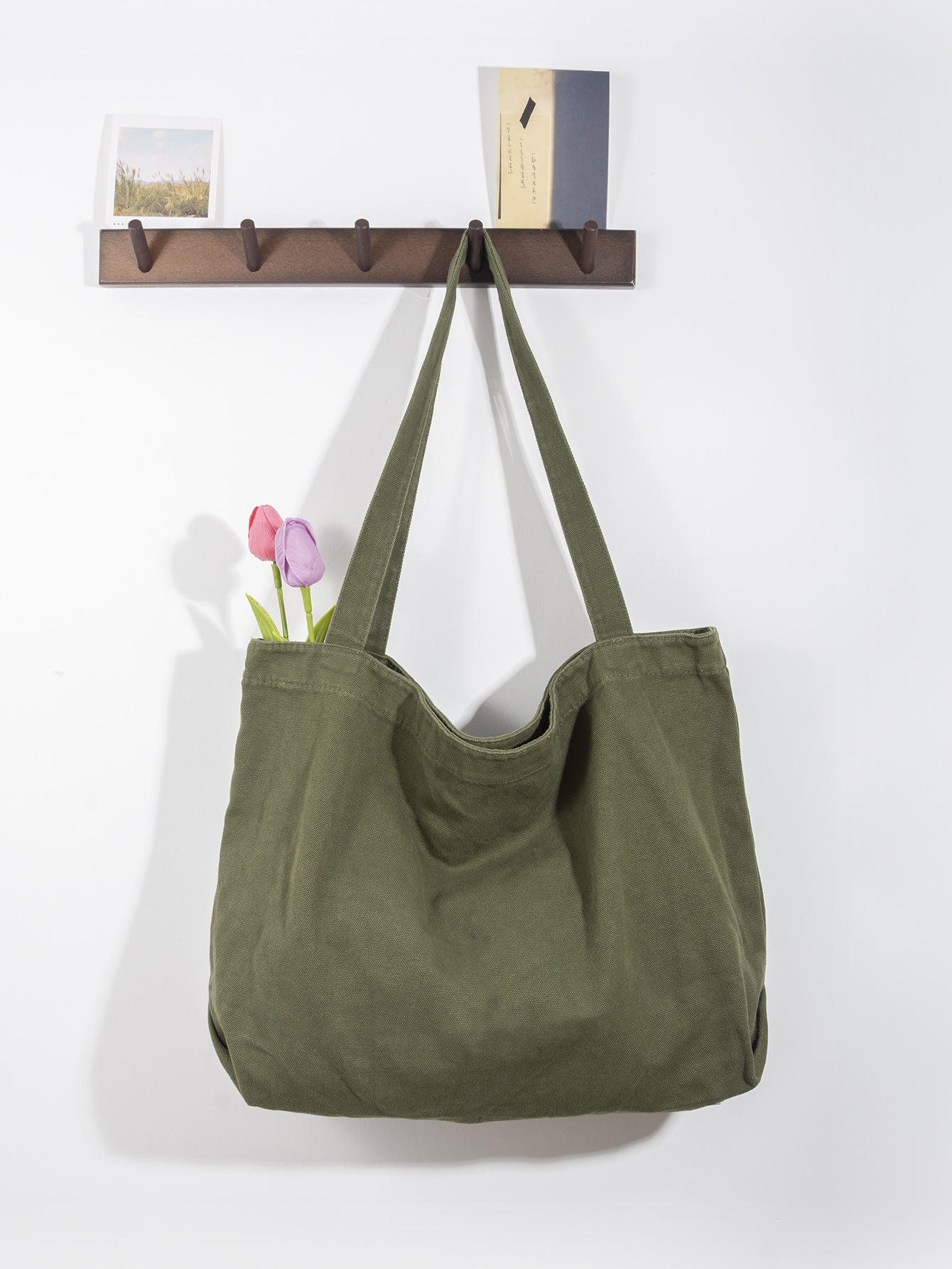 Wholesale Custom Logo Waterproof Canvas Bag Simple Leisure Shopping Bag
