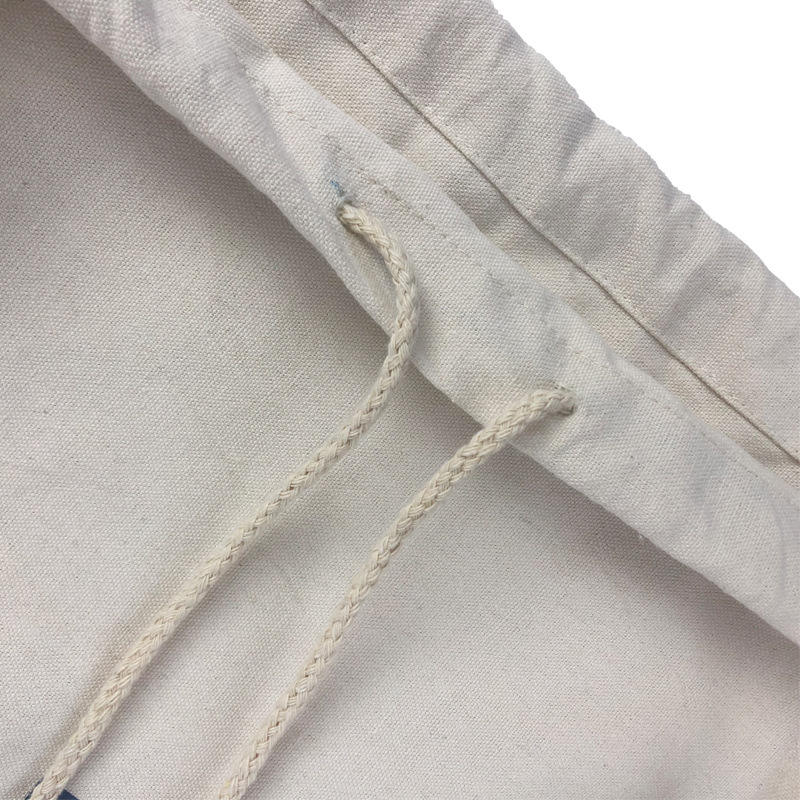 Simple Casual Cotton Bag Large Custom Logo Drawstring Bag