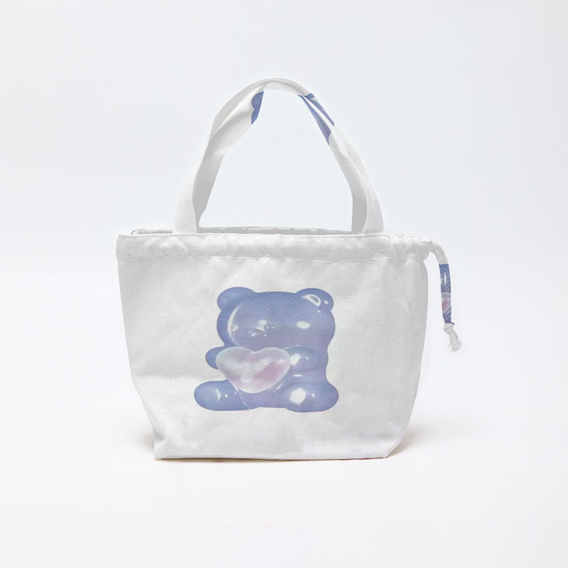 Large Bag Logo White Cotton Drawstring Bag Eco Drawstring Bag