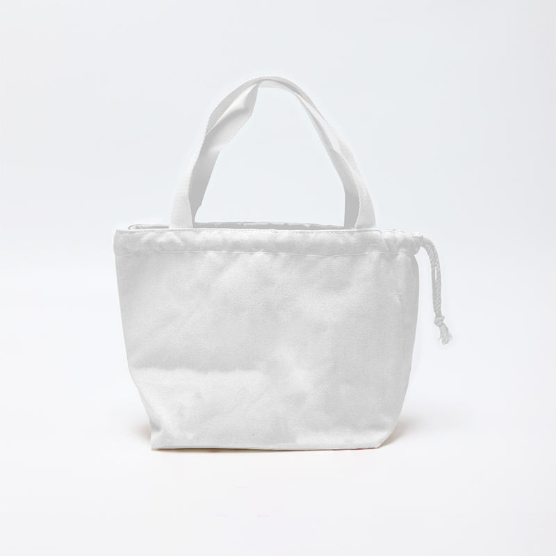 Large Bag Logo White Cotton Drawstring Bag Eco Drawstring Bag
