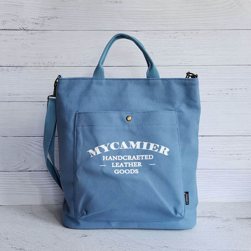 Fashion Tote Bag Large Capacity Custom Logo Canvas Single Shoulder Crossbody Bag