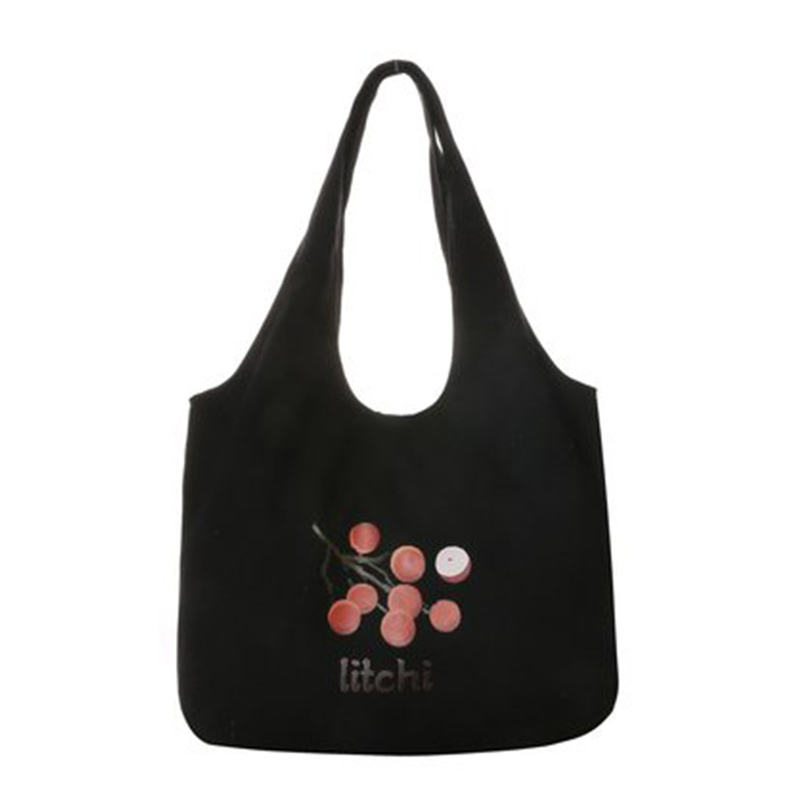 Large Capacity Organic Reusable Cotton Canvas Bag Custom Logo Shopping Bag
