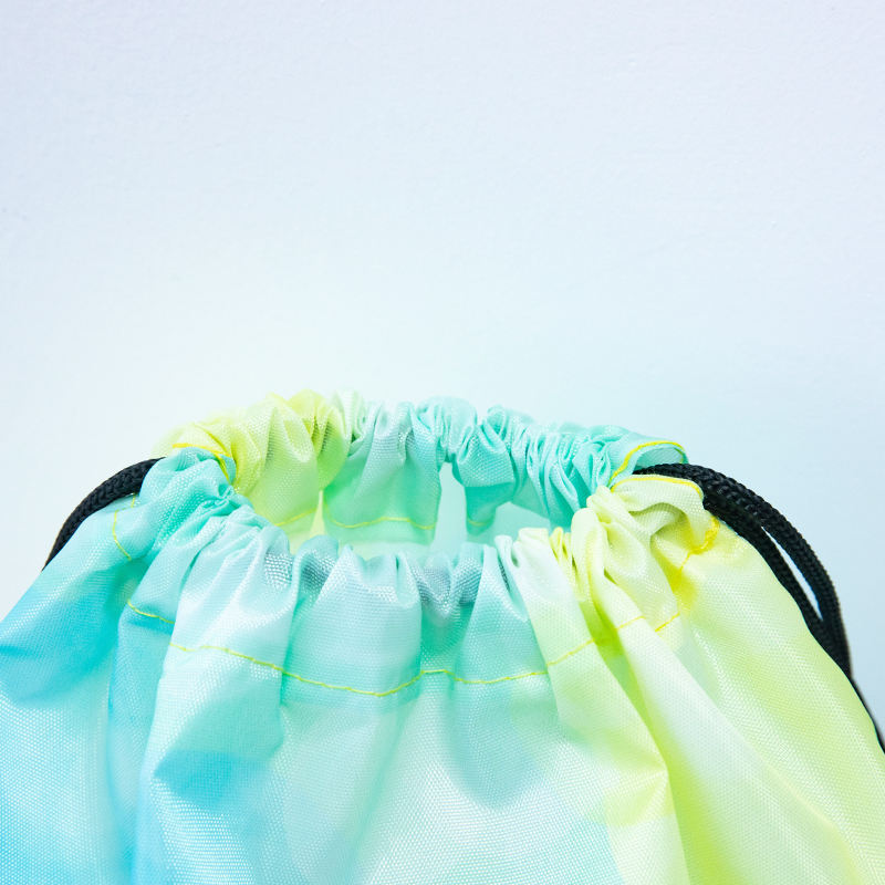 Color Full Print Custom Polyester Drawstring Bag Wholesale