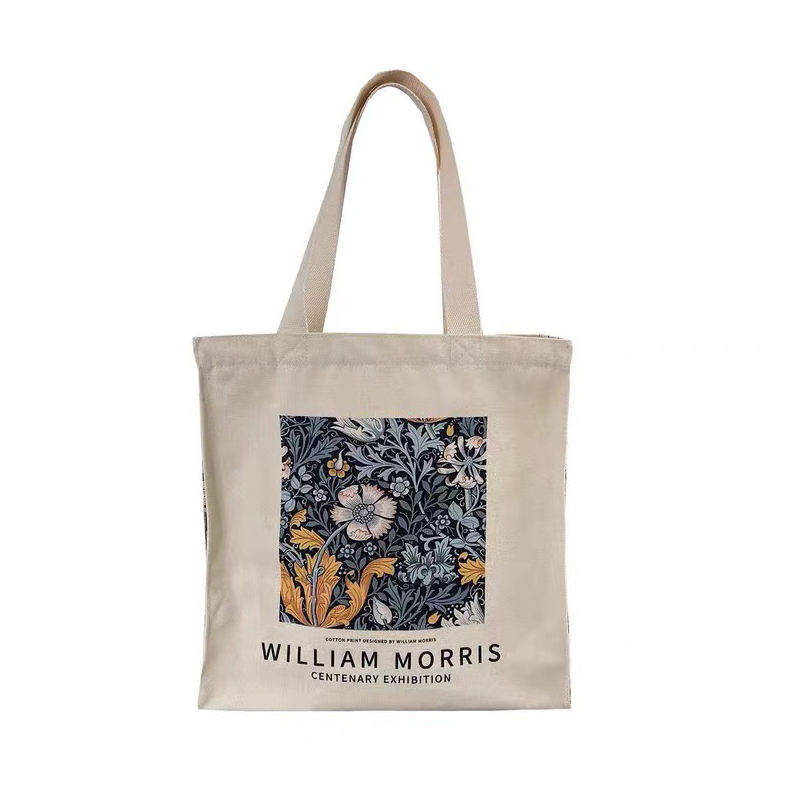 Popular Fashion Creative Canvas Bag Tote Bag Large Capacity Shopping Bags Can Print Logo