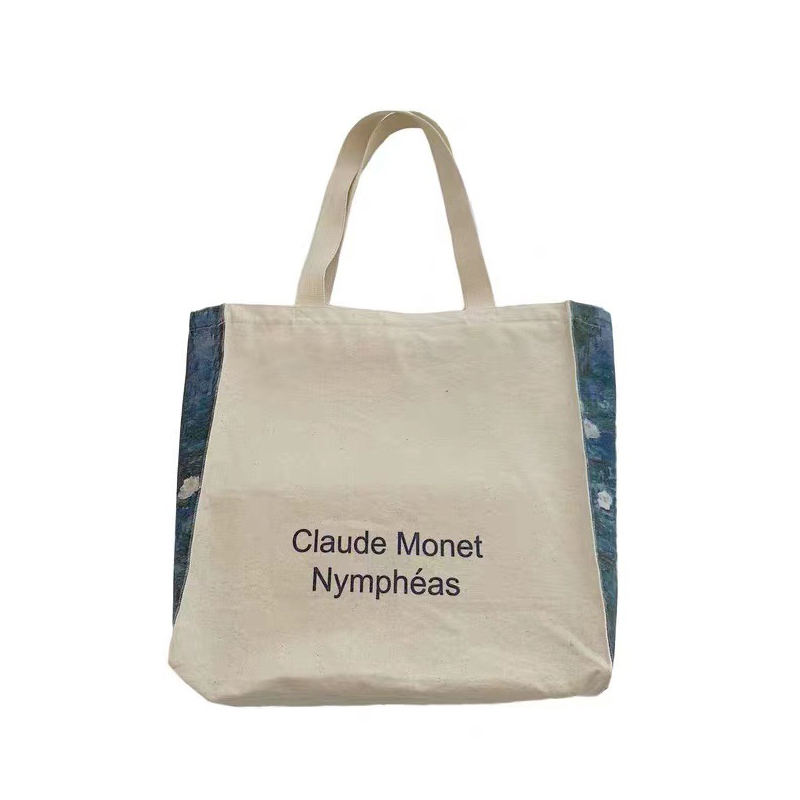 Popular Fashion Creative Canvas Bag Tote Bag Large Capacity Shopping Bags Can Print Logo