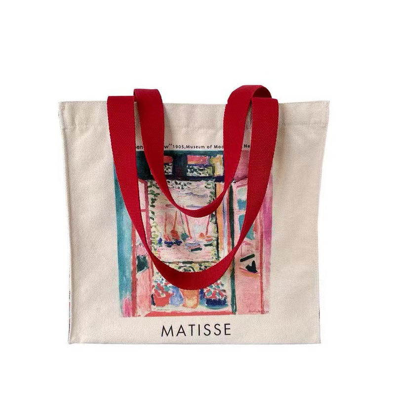 Popular Fashion Creative Canvas Bag Tote Bag Large Capacity Shopping Bags Can Print Logo