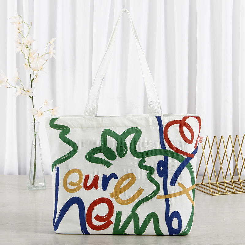 Promotional Everything Beach Canvas Cotton Bag Pocket Tote Bag