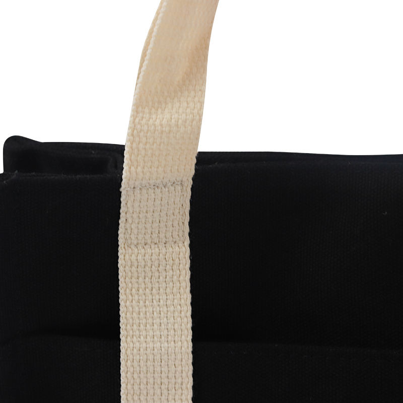 Wholesale Green Recycling Black Canvas Bag Handbags, Suitable For Daily Life