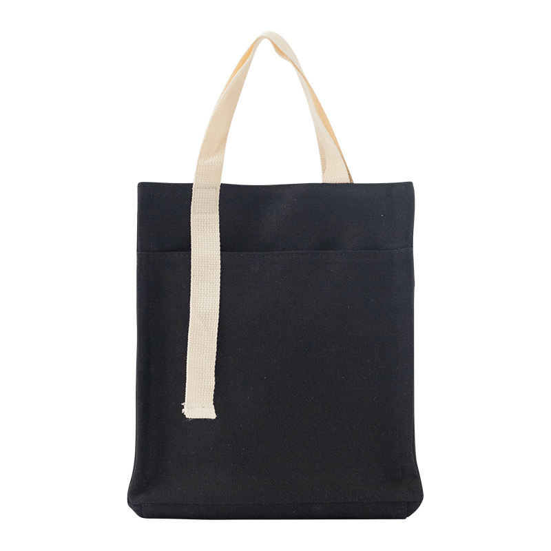 Wholesale Green Recycling Black Canvas Bag Handbags, Suitable For Daily Life