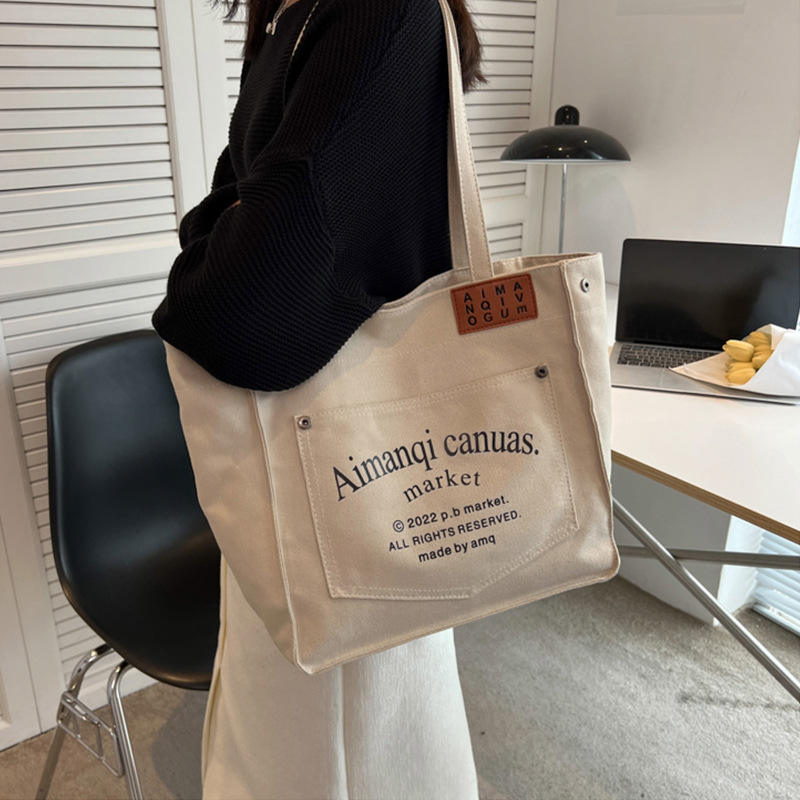 Wholesale reusable Cotton Shopping Bags With Printed Custom Logo