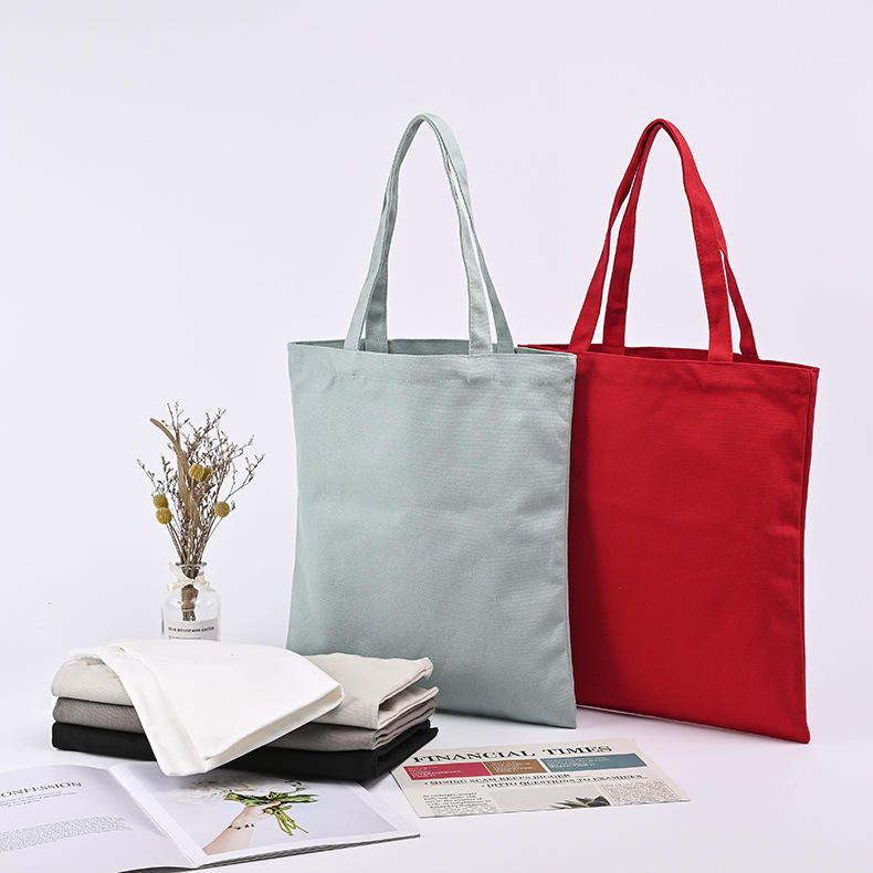 Blank Oversized Canvas Shopping Tote Bag Organic Canvas Grocery Bag