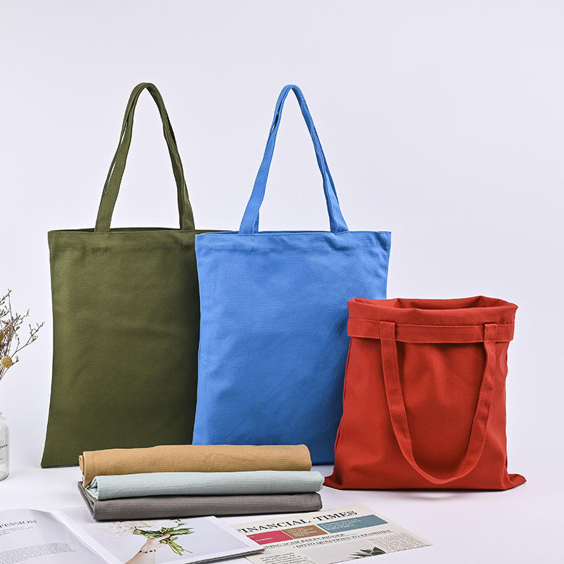 Blank Oversized Canvas Shopping Tote Bag Organic Canvas Grocery Bag