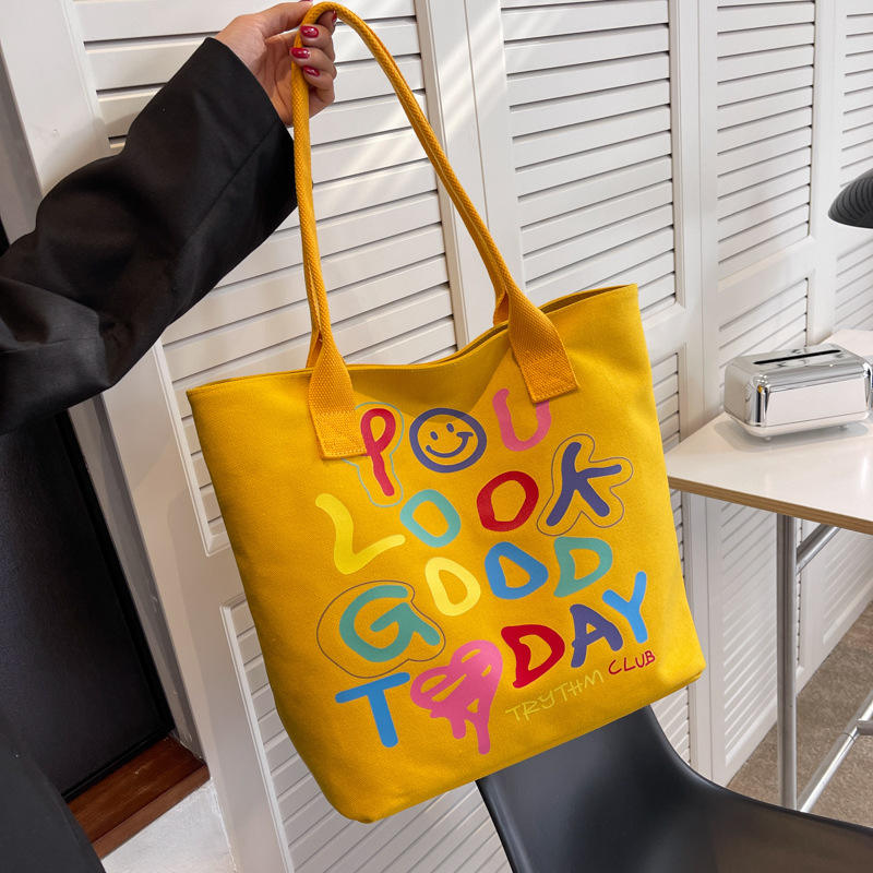 Personalized Reusable Custom Cotton Canvas Tote Bag For Shopping