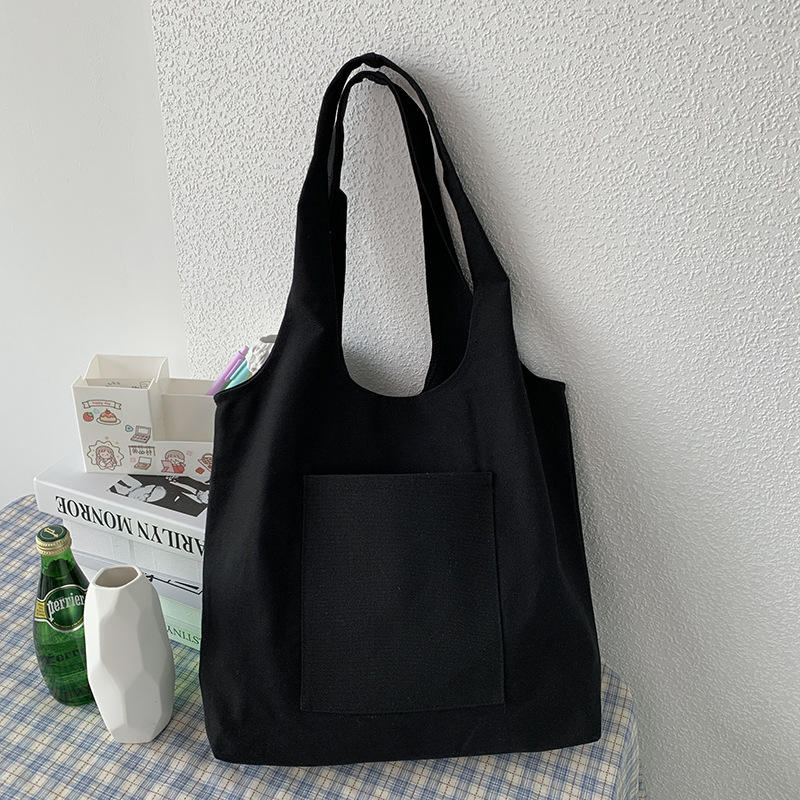 Simple Leisure Cotton Canvas Tote Shopping Bags For Daily Life