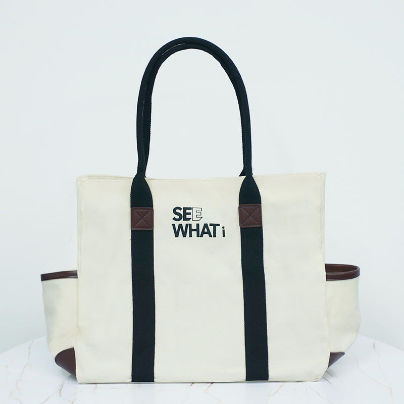Extra Large Cotton Canvas Tote Bag Canvas Grocery Bag For Shopping