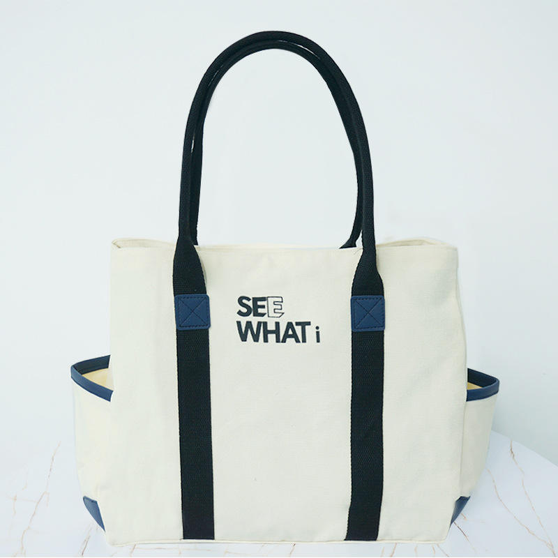 Extra Large Cotton Canvas Tote Bag Canvas Grocery Bag For Shopping