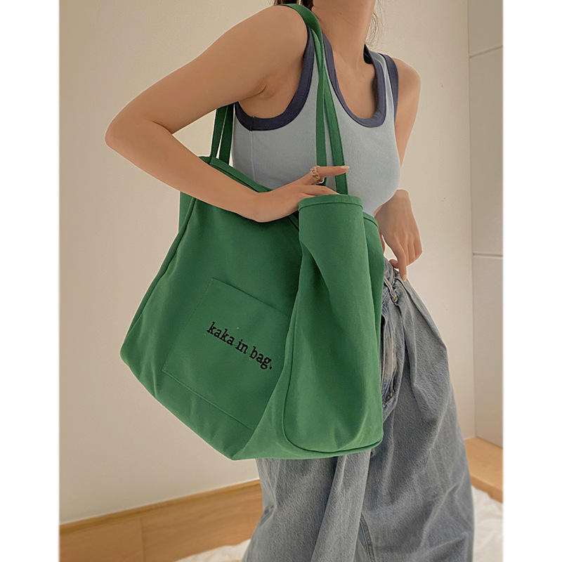 Casual Art Canvas Bag Fashion Tote Bag Large Capacity Custom Shopping Bag