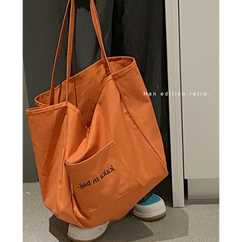 Casual Art Canvas Bag Fashion Tote Bag Large Capacity Custom Shopping Bag