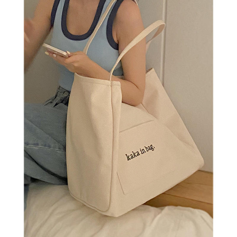 Casual Art Canvas Bag Fashion Tote Bag Large Capacity Custom Shopping Bag